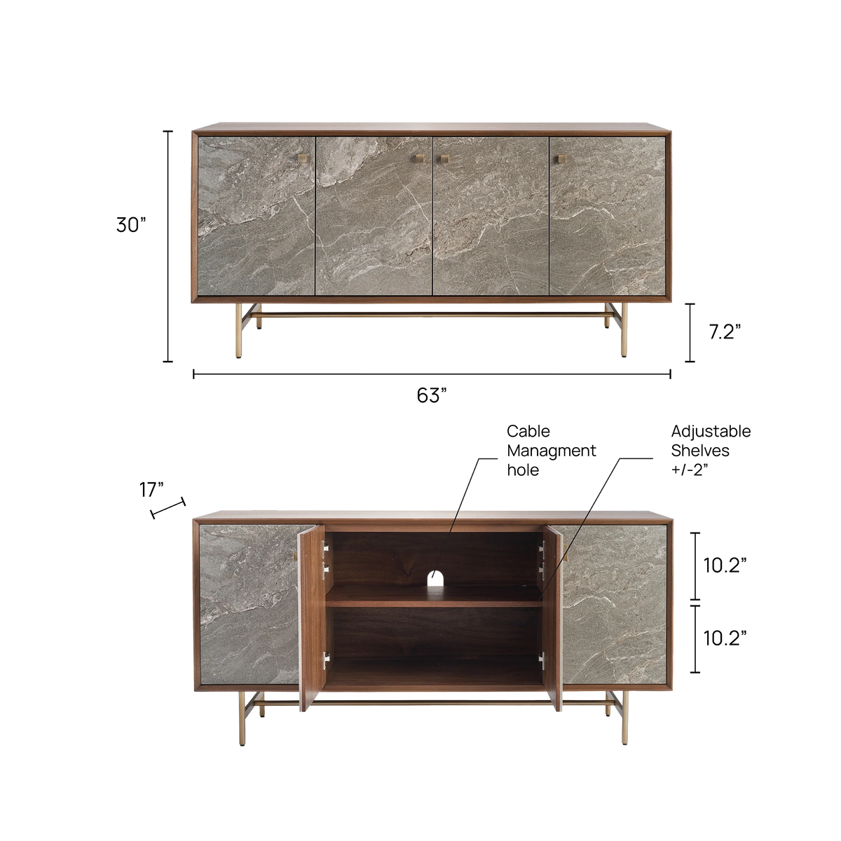 Celeste 63" Sideboard
