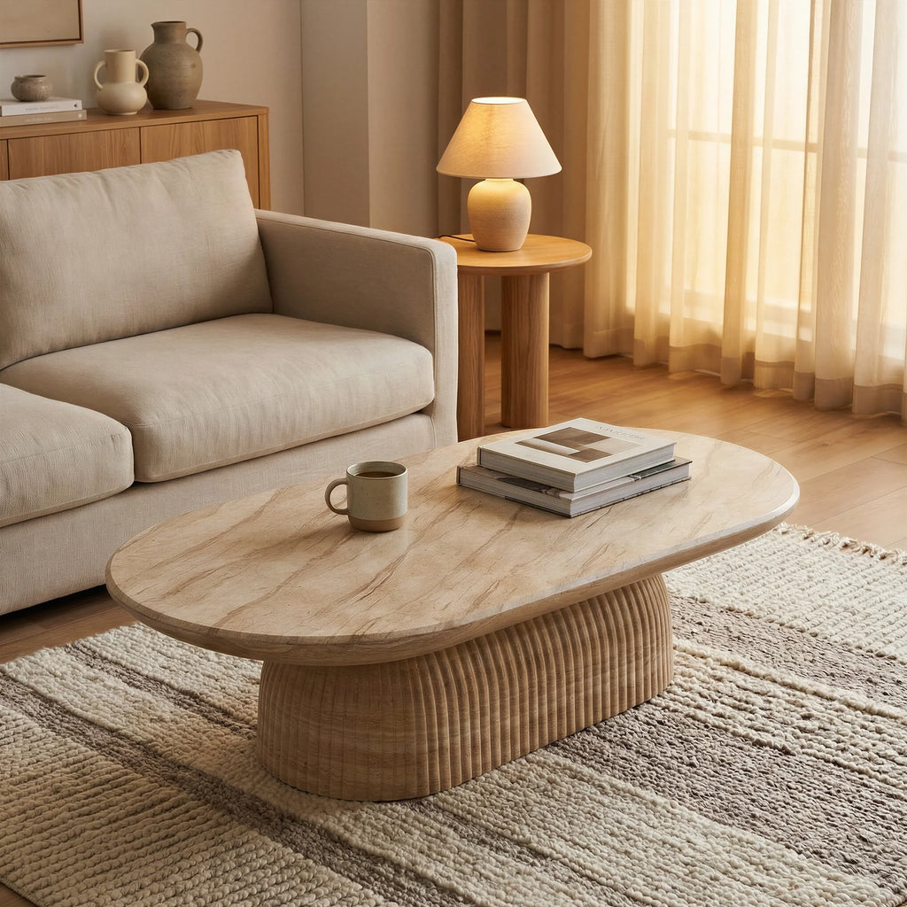 Maddox 55" Pill Coffee Table