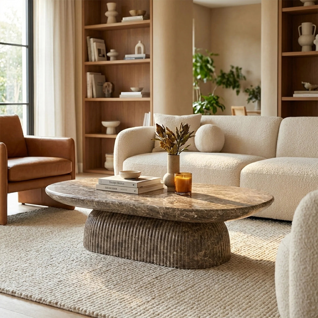 Maddox 55" Pill Coffee Table